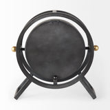 Gaston Gray Metal Circular Table Clock from Mercana - Luna Furniture
