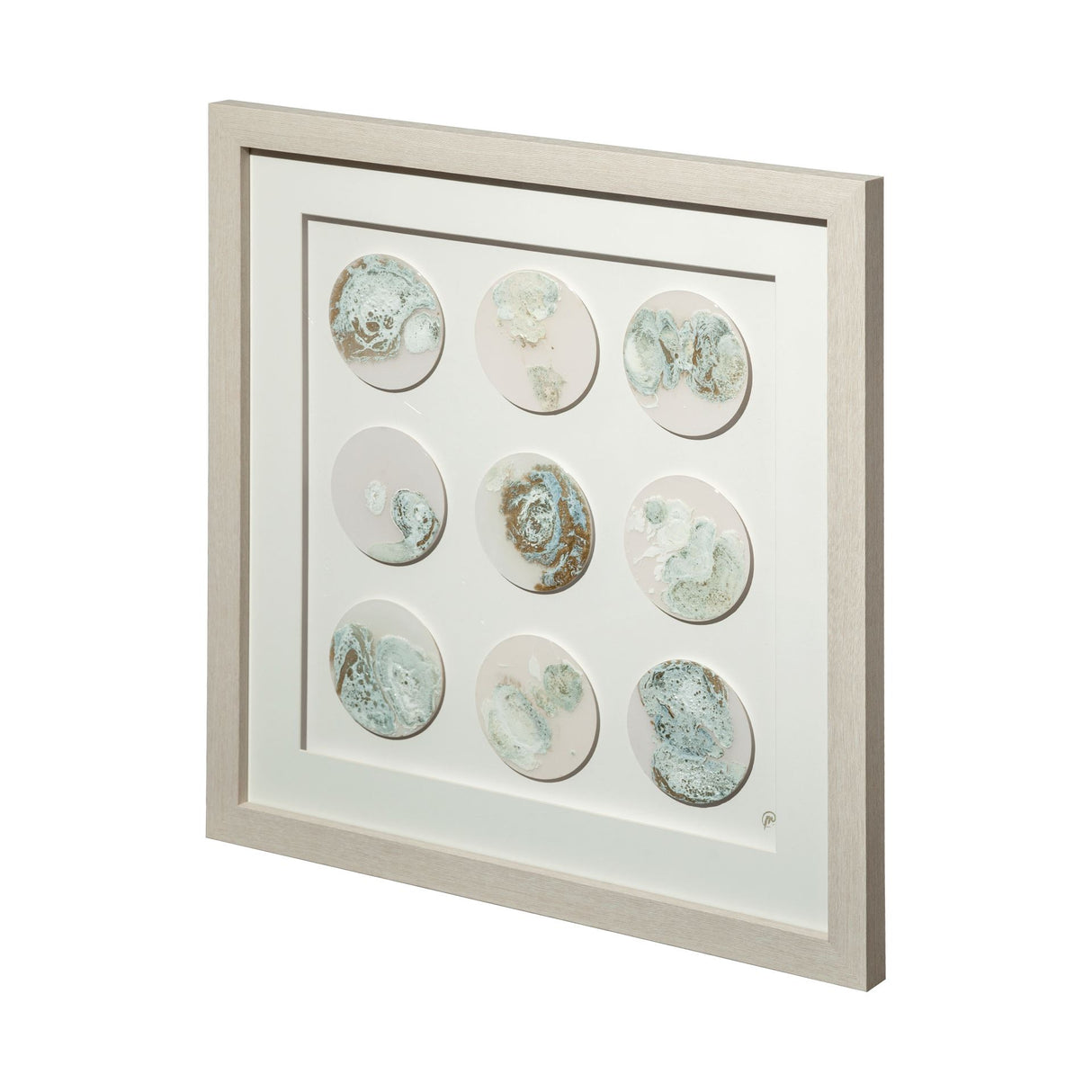 Gold Circle by Studio M a handmade Original Framed Artwork under Glass from Mercana - Luna Furniture