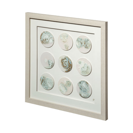 Gold Circle by Studio M a handmade Original Framed Artwork under Glass from Mercana - Luna Furniture