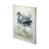 Tricolored Heron by Mercana Studio a Hand Embellished Textured Canvas from Mercana - Luna Furniture