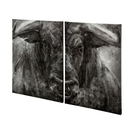 Ringo by Mercana Studio a Hand Embellished Textured Canvas from Mercana - Luna Furniture