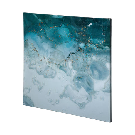 Aerial Blue I by Mercana Studio a Hand Embellished Textured Canvas from Mercana - Luna Furniture