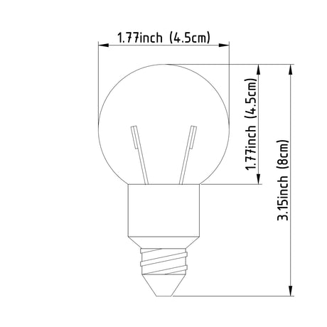 LED E12 3W 4"H Bulb from Mercana - Luna Furniture