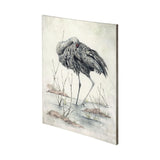 Sandhil Crane by Mercana Studio a Hand Embellished Textured Canvas from Mercana - Luna Furniture