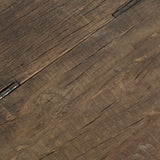 Esagono Octagonal Black Metal-Clad Reclaimed Wood End/Side Table w/ Storage from Mercana - Luna Furniture