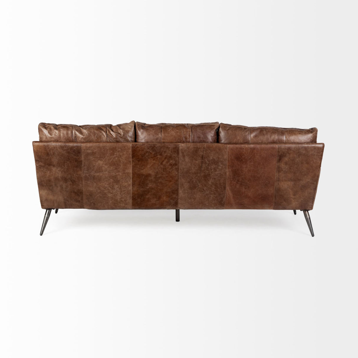 Cochrane II 82L x 33W x 32.25H Brown Leather Three Seater Sofa from Mercana - Luna Furniture