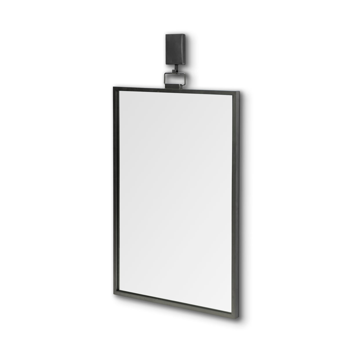 Grimm 24x43 Rectangular Gray Metal Frame Mirror from Mercana - Luna Furniture