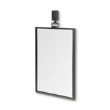 Grimm 24x43 Rectangular Gray Metal Frame Mirror from Mercana - Luna Furniture