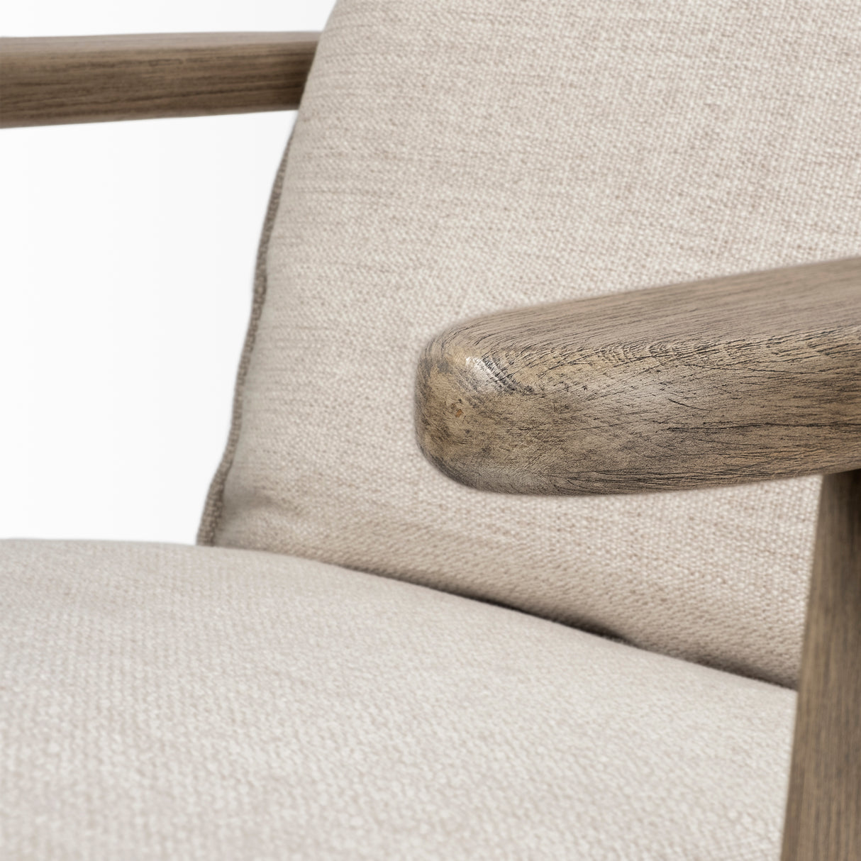 Olympus VI Beige Fabric Wrapped Wooden Frame Accent Chair from Mercana - Luna Furniture