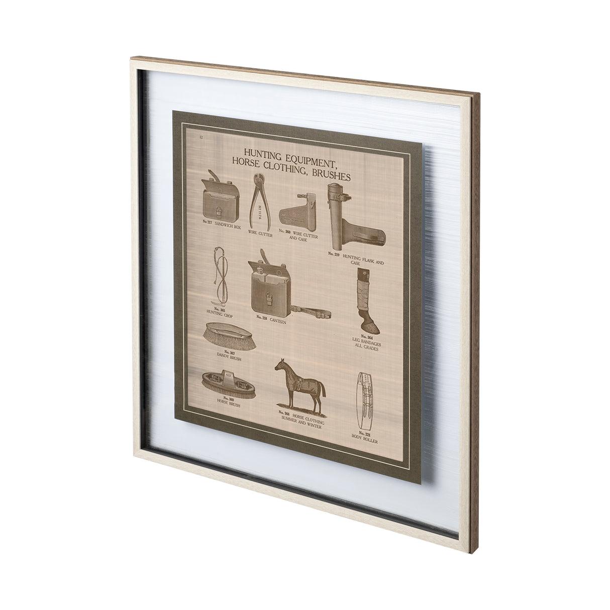 Equine Riding Gear IV v2 by Mercana Studio Hand Embellished Framed Art Print Matted under Glass from Mercana - Luna Furniture