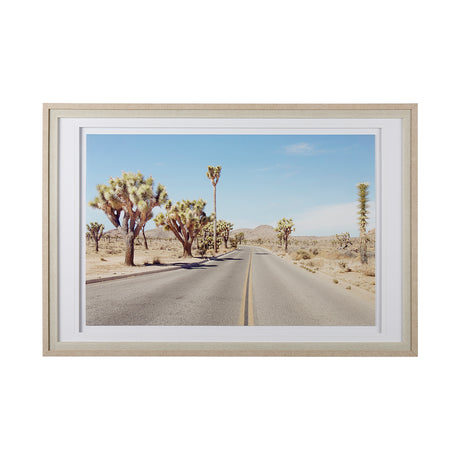 Desert Road by Irene Suchocki a Hand Embellished Textured Framed Art Photograph Matted under Glass from Mercana - Luna Furniture