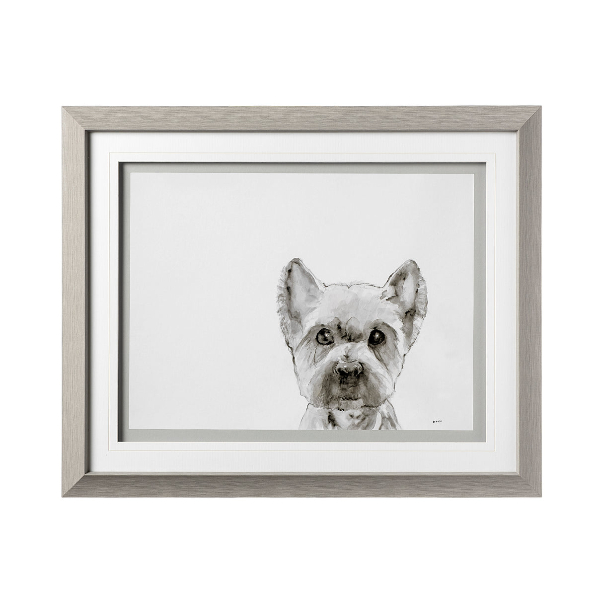 Walk Time 1 by Mercana Studio a Hand Embellished Textured Framed Art Print Matted under Glass from Mercana - Luna Furniture