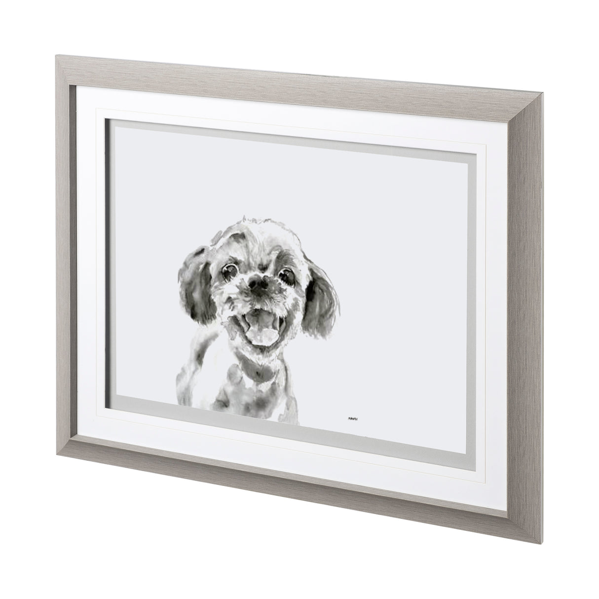 Walk Time 3 by Mercana Studio a Hand Embellished Textured Framed Art Print Matted under Glass from Mercana - Luna Furniture