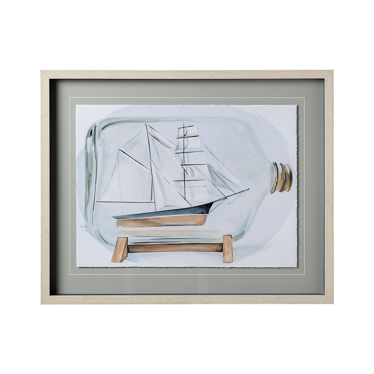 Sail the Seas I by Jennifer Paxton Parker a Framed Art Print Matted under Glass from Mercana - Luna Furniture