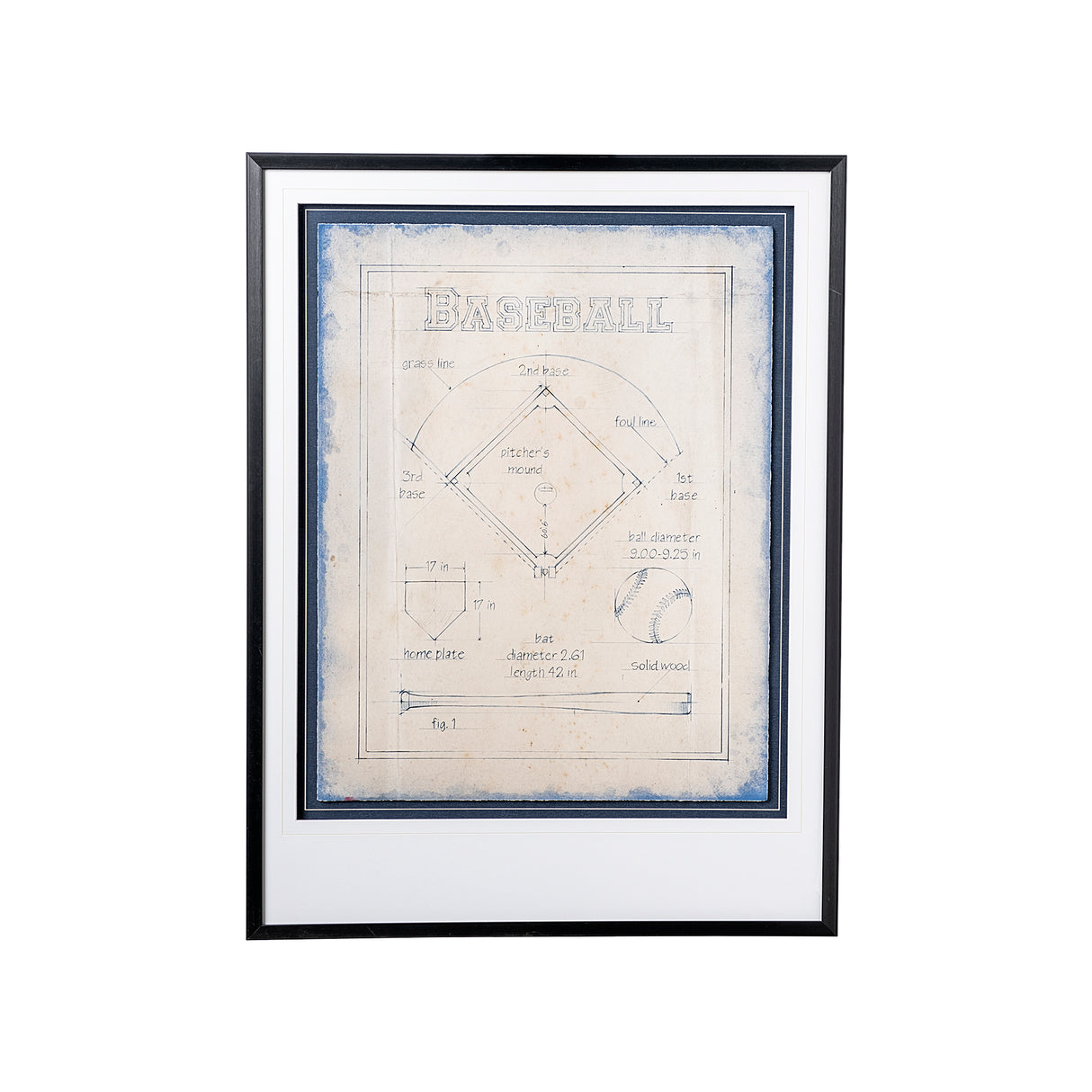 All About the Game I by Ethan Harper a Framed Art Print Matted under Glass from Mercana - Luna Furniture
