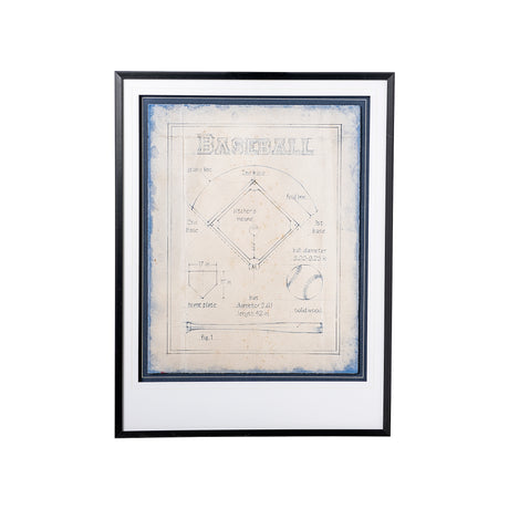 All About the Game I by Ethan Harper a Framed Art Print Matted under Glass from Mercana - Luna Furniture