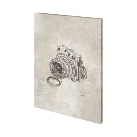 Compass Camera Bronze I by Mercana Studio a Hand Embellished Textured Canvas from Mercana - Luna Furniture