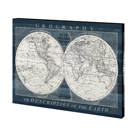 Old World Globe by Mercana Studio a Hand Embellished Textured Canvas from Mercana - Luna Furniture