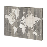 Old World Map Neutral by Mercana Studio a Hand Embellished Textured Canvas from Mercana - Luna Furniture