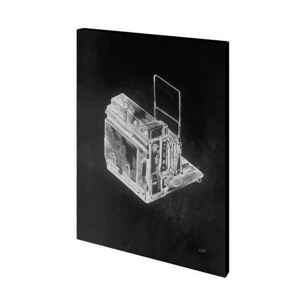 Pacemaker Black II by Mercana Studio a Hand Embellished Textured Canvas