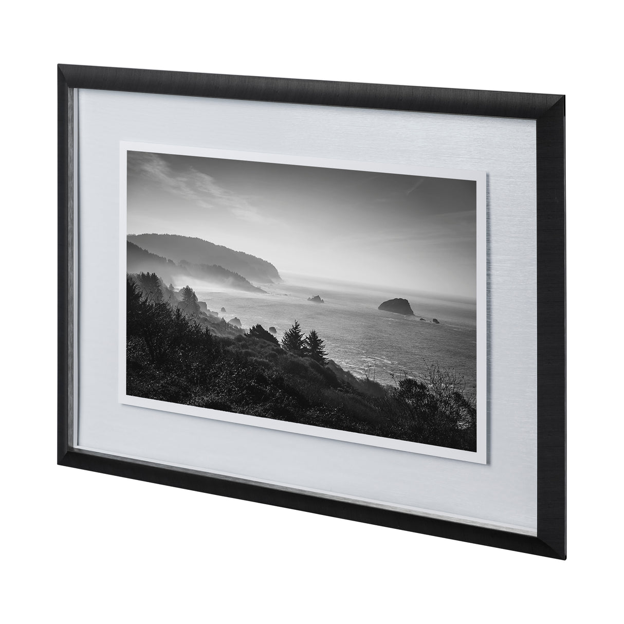 False Klamath Cove by Bisig a Hand Embellished Textured Framed Photo Art Print Matted under Glass from Mercana - Luna Furniture