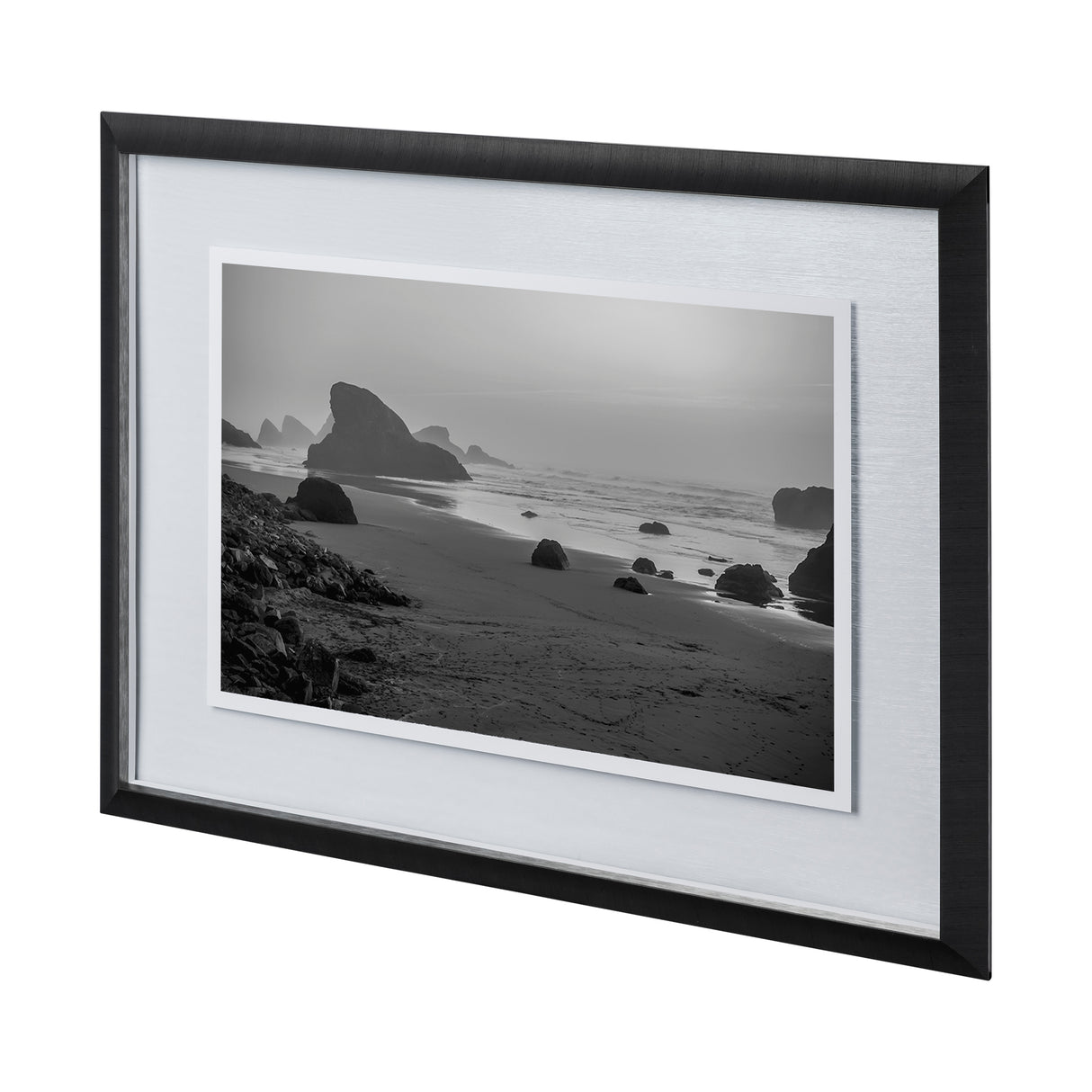 Myers Creek Beach by Bisig a Hand Embellished Textured Framed Photo Art Print Matted under Glass from Mercana - Luna Furniture