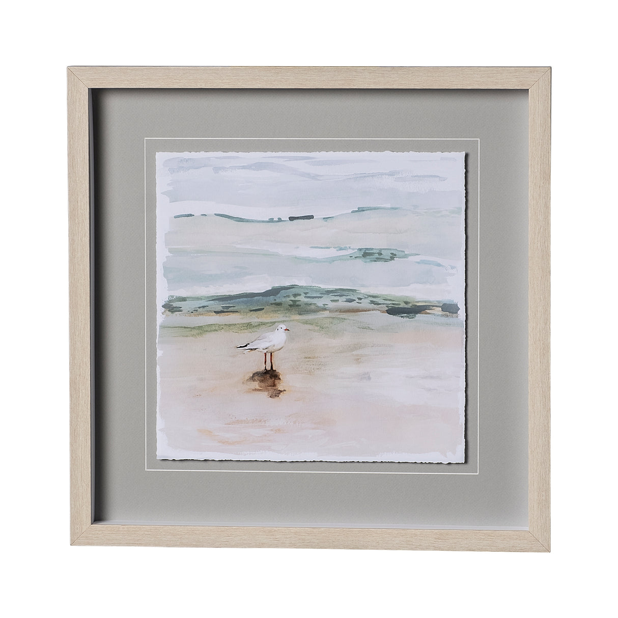 Seagull Cove I by Victoria Borges a Framed Art Print Matted under Glass from Mercana - Luna Furniture