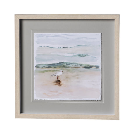 Seagull Cove I by Victoria Borges a Framed Art Print Matted under Glass from Mercana - Luna Furniture