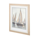 Plein Air Sailboats I by Ethan Harper a Framed Art Print Matted under Glass from Mercana - Luna Furniture