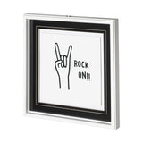 Rock On by Lawyer a Hand Embellished Textured Framed Art Print Matted under Glass from Mercana - Luna Furniture