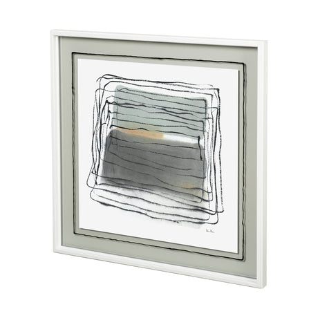 Field I by Silvia Krause a Hand Embellished Textured Framed Art Print Matted under Glass from Mercana - Luna Furniture
