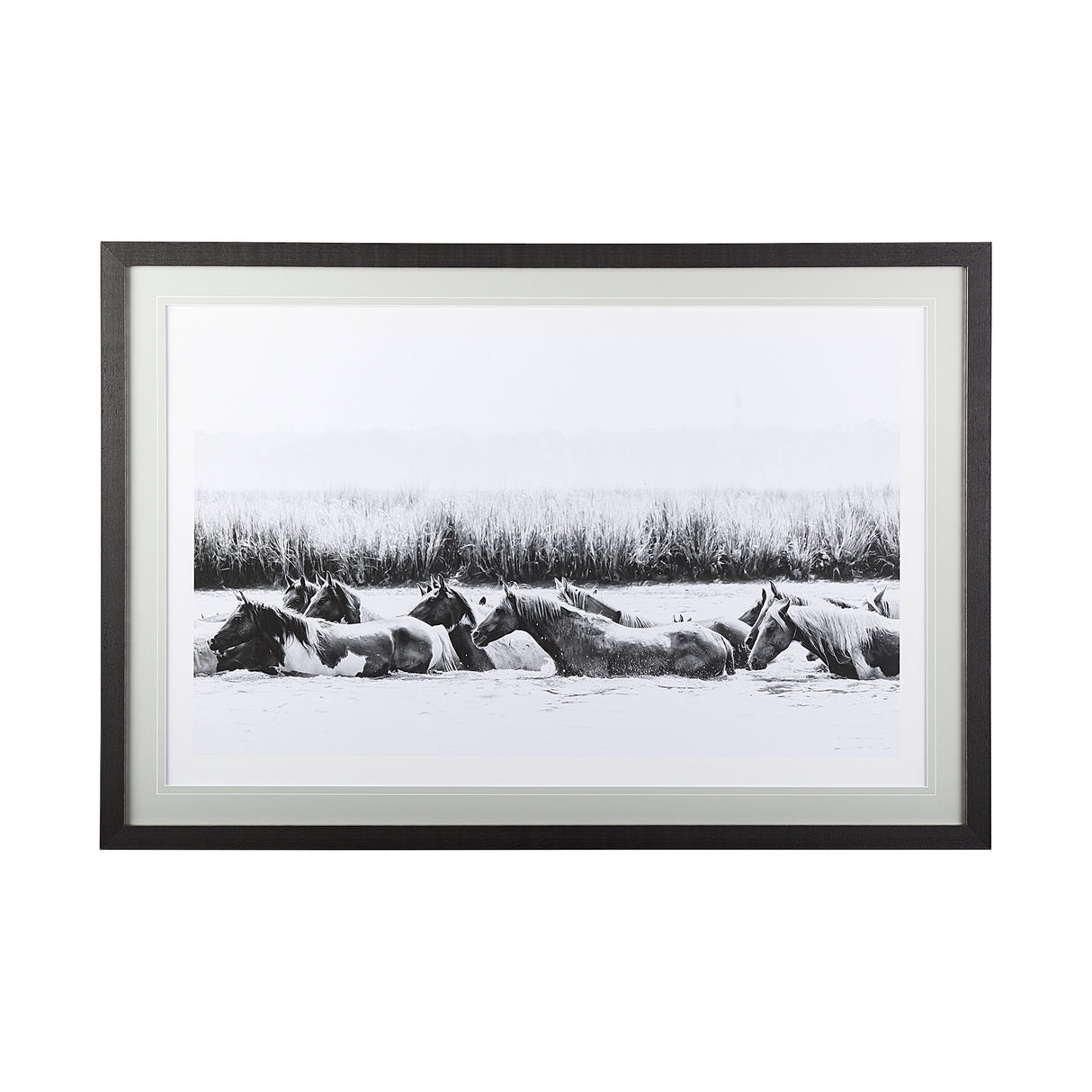 Water Horses III by PHBurchett a Framed Photo Art Print Matted under Glass from Mercana - Luna Furniture