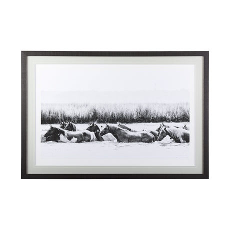 Water Horses III by PHBurchett a Framed Photo Art Print Matted under Glass from Mercana - Luna Furniture