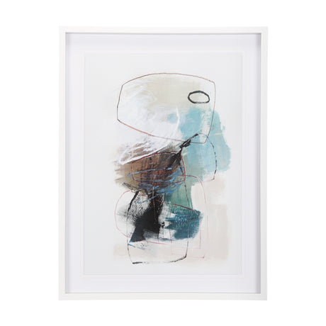 In The Middle I by Natasha Barnes a Hand Embellished Textured Framed Art Print Matted under Glass from Mercana - Luna Furniture