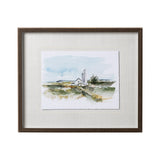 Rural Plein Air I by Ethan Harper a Hand Embellished Textured Framed Art Print Matted under Glass from Mercana - Luna Furniture