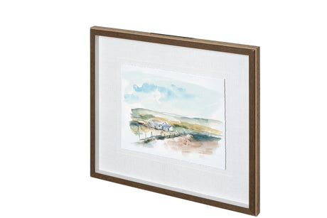 Rural Plein Air III by Ethan Harper a Hand Embellished Textured Framed Art Print Matted under Glass from Mercana - Luna Furniture