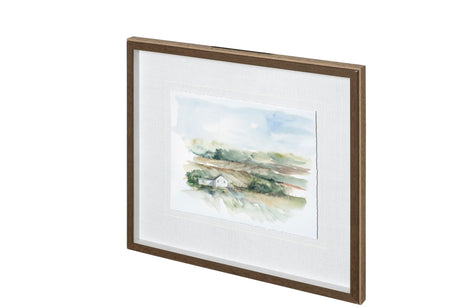 Rural Plein Air V by Ethan Harper a Hand Embellished Textured Framed Art Print Matted under Glass from Mercana - Luna Furniture