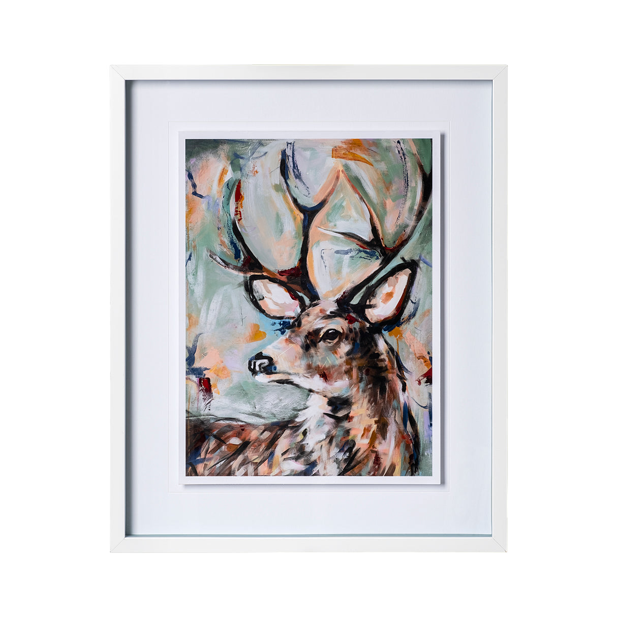 Buck by Altamura a Hand Embellished Textured Framed Art Print Matted under Glass from Mercana - Luna Furniture