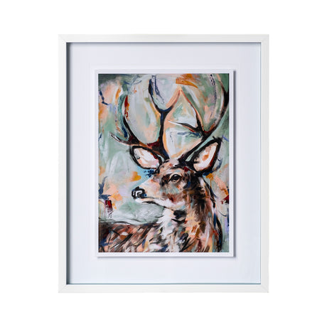 Buck by Altamura a Hand Embellished Textured Framed Art Print Matted under Glass from Mercana - Luna Furniture