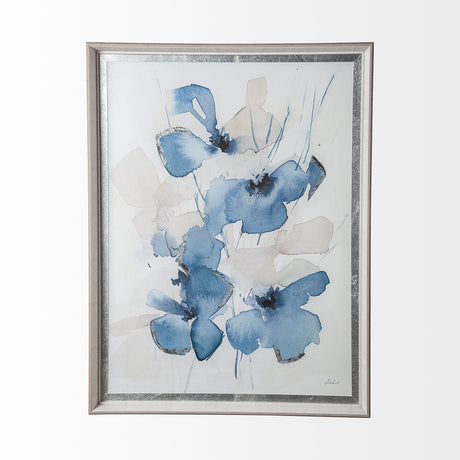Aubretia II by Melody Ducharme a Hand Embellished Textured Framed Art Print Matted under Glass from Mercana - Luna Furniture