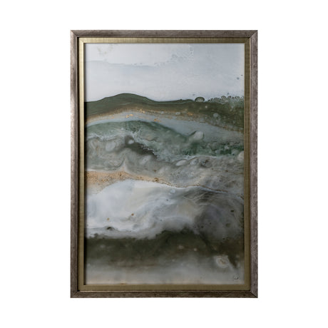 Equatorial Drift II by Mercana Studio Hand Embellished Textured Framed Art Print Matted under Glass from Mercana - Luna Furniture