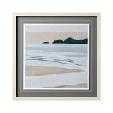 Coastal Lines I by Emma Scarvey a Hand Embellished Textured Framed Art Print Matted under Glass from Mercana - Luna Furniture