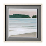 Coastal Lines III by Emma Scarvey a Hand Embellished Textured Framed Art Print Matted under Glass from Mercana - Luna Furniture