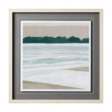 Coastal Lines IV by Emma Scarvey a Hand Embellished Textured Framed Art Print Matted under Glass from Mercana - Luna Furniture