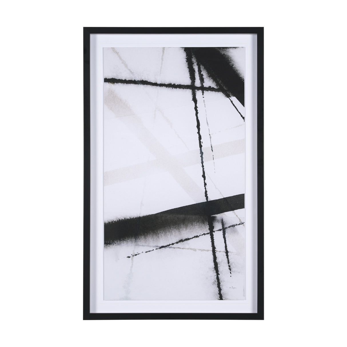 Clouding Mirror I by Panpan Zhang a Framed Art Print Matted under Glass from Mercana - Luna Furniture