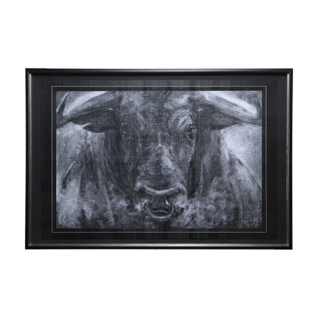Ringo by Mercana Studio a Hand Embellished Textured Framed Art Print Matted under Glass from Mercana - Luna Furniture
