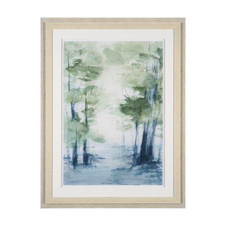 Forest Dew I by Mercana Studio a Hand Embellished Textured Framed Art Print Matted under Glass from Mercana - Luna Furniture