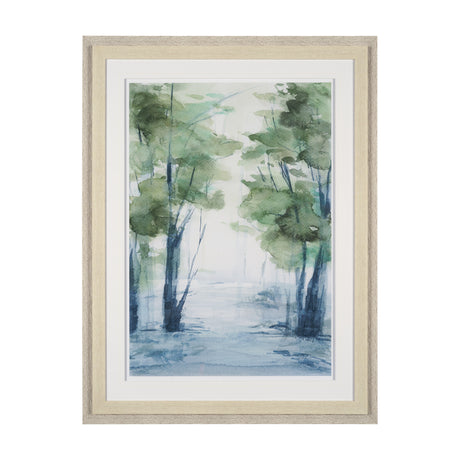 Forest Dew II by Mercana Studio a Hand Embellished Textured Framed Art Print Matted under Glass from Mercana - Luna Furniture