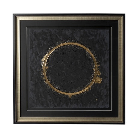 Halo II (Black) by Studio M a handmade Original Framed Artwork under Glass from Mercana - Luna Furniture