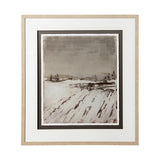 Silent Snow I by Jonathan Klassen a Hand Embellished Textured Framed Art Print Matted under Glass from Mercana - Luna Furniture